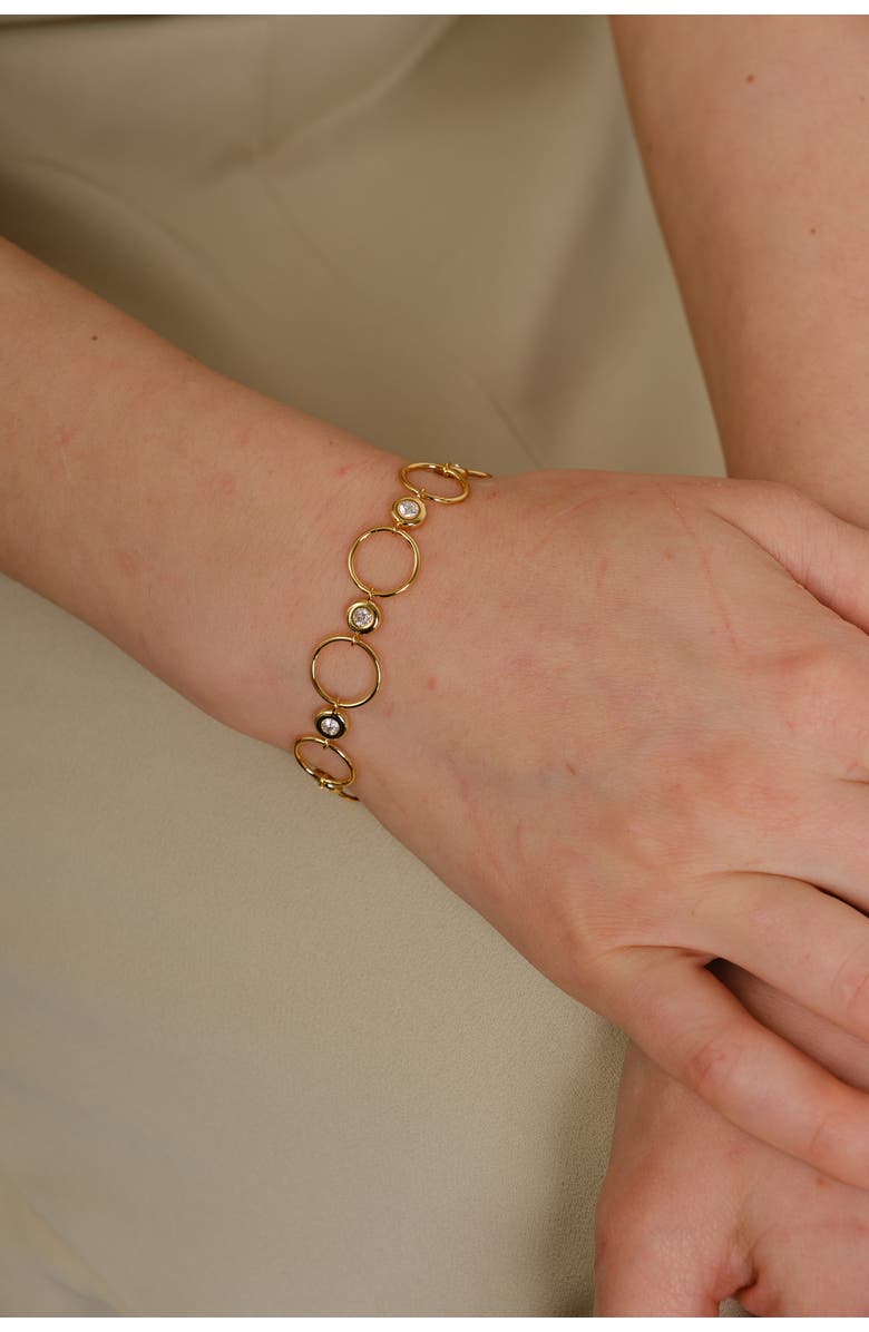 Zynnia Collective Lattice Bracelet, Alternate, color, Gold