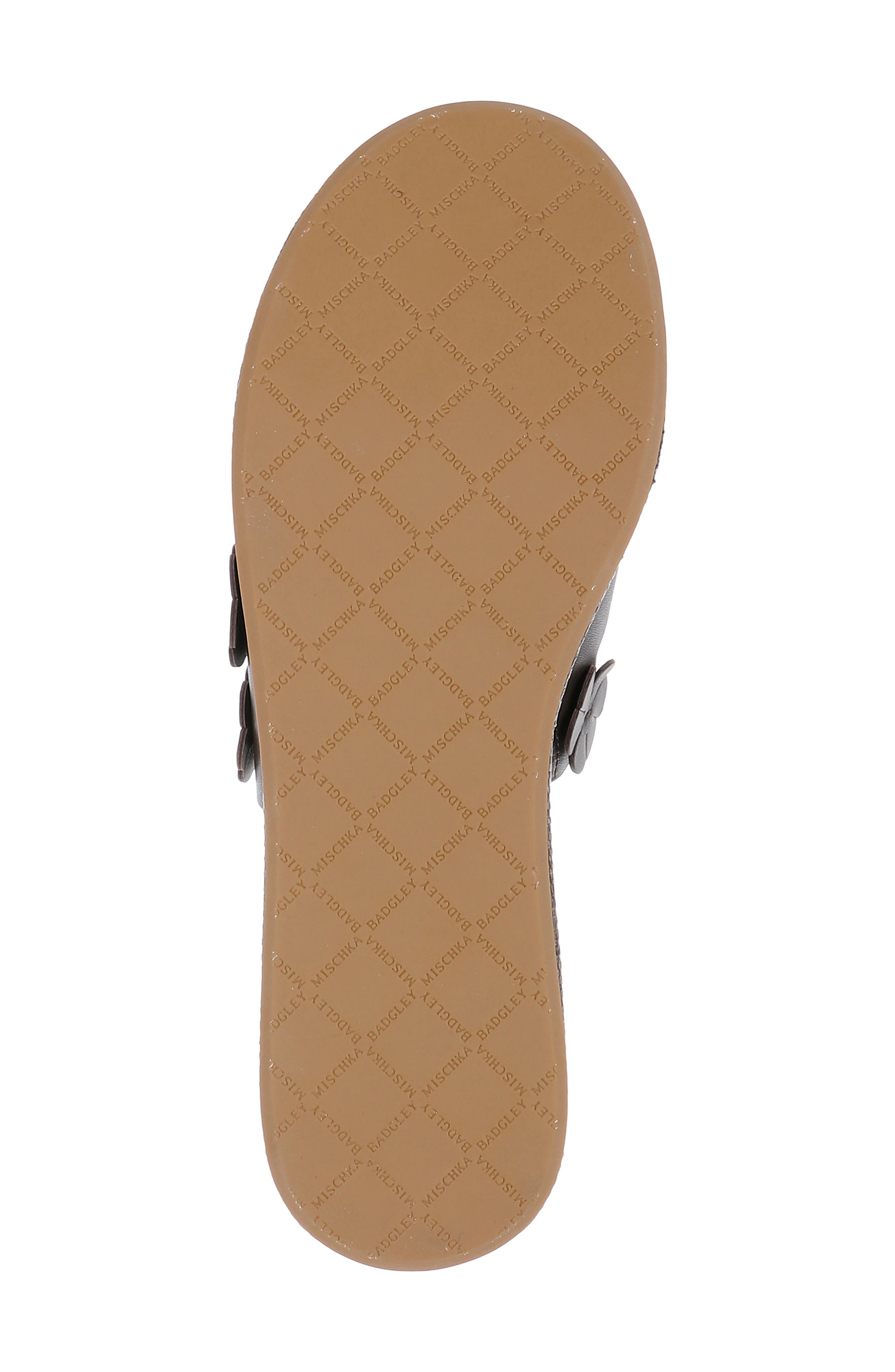 Badgley Mischka Collection Wendall Platform Wedge Slide Sandal, Alternate, color, Brown Leather