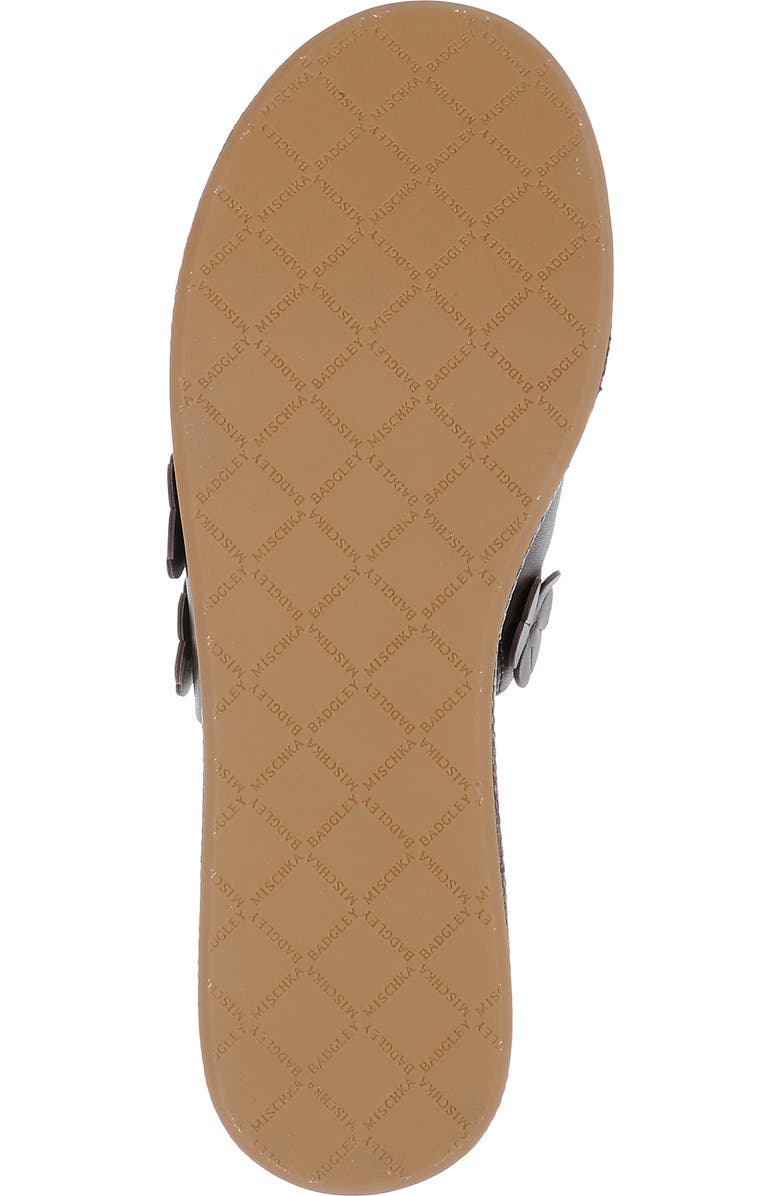 Badgley Mischka Collection Wendall Platform Wedge Slide Sandal, Alternate, color, Brown Leather