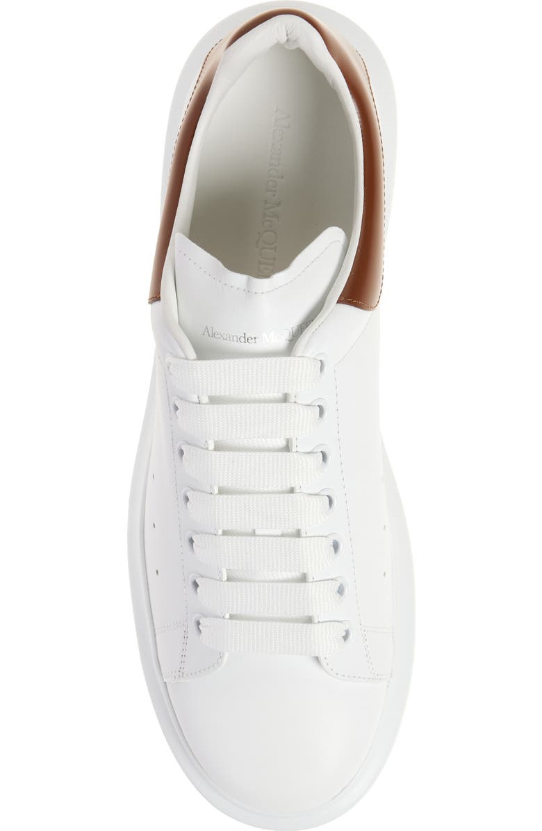 McQueen Oversize Sneaker, Alternate, color, Off White/ Sandal Br