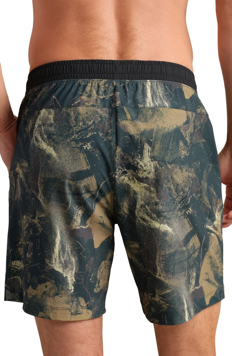 Rhone Pursuit 7-Inch Training Shorts, Alternate, color, Fatigue Green Camo
