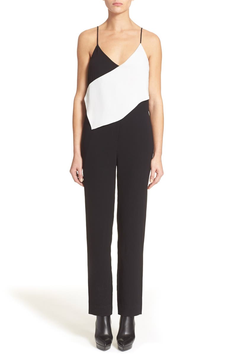 MCQ by Alexander McQueen Two Tone Jumpsuit, Main, color, 