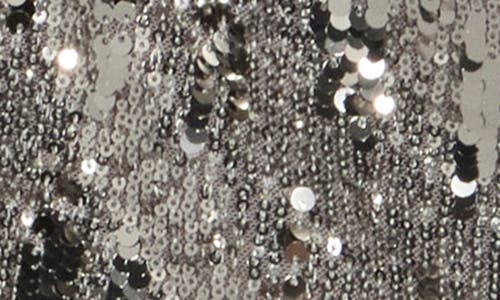 Ramy Brook Nicole Long Sleeve Sequin Top In Gray