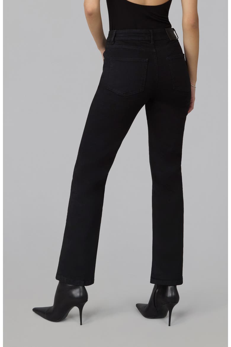 Denver High Rise Straight Jeans, Alternate, color, Black