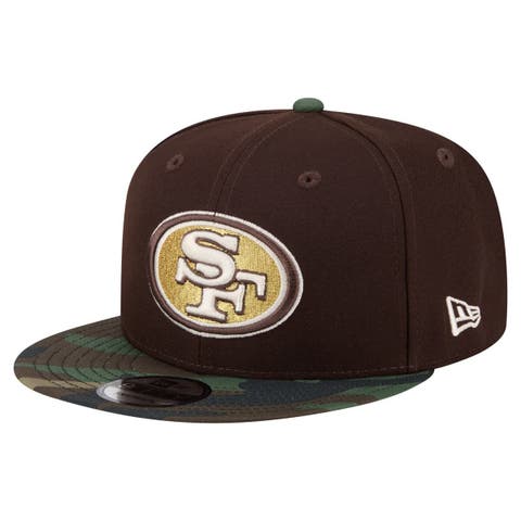 Men's New Era  Dark Brown San Francisco 49ers Burnt Wood Camo 9FIFTY Snapback Hat