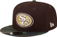 New Era Men's New Era  Dark Brown San Francisco 49ers Burnt Wood Camo 9FIFTY Snapback Hat