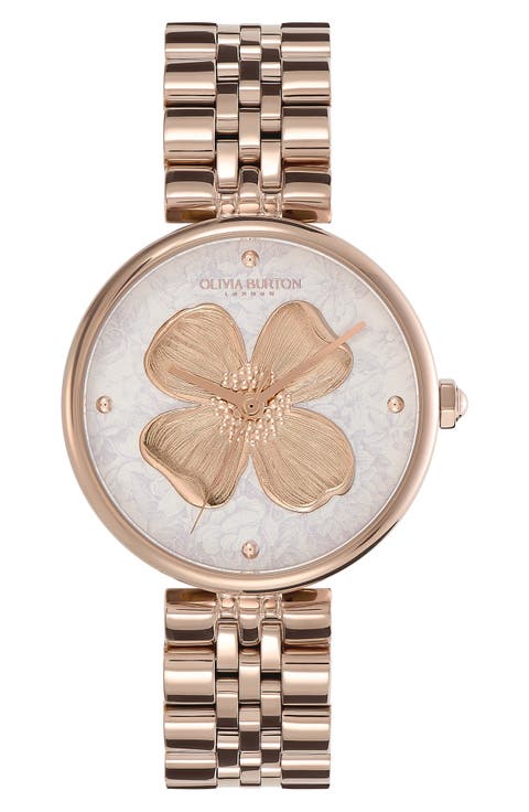 Dogwood T-Bar Bracelet Watch, 36mm