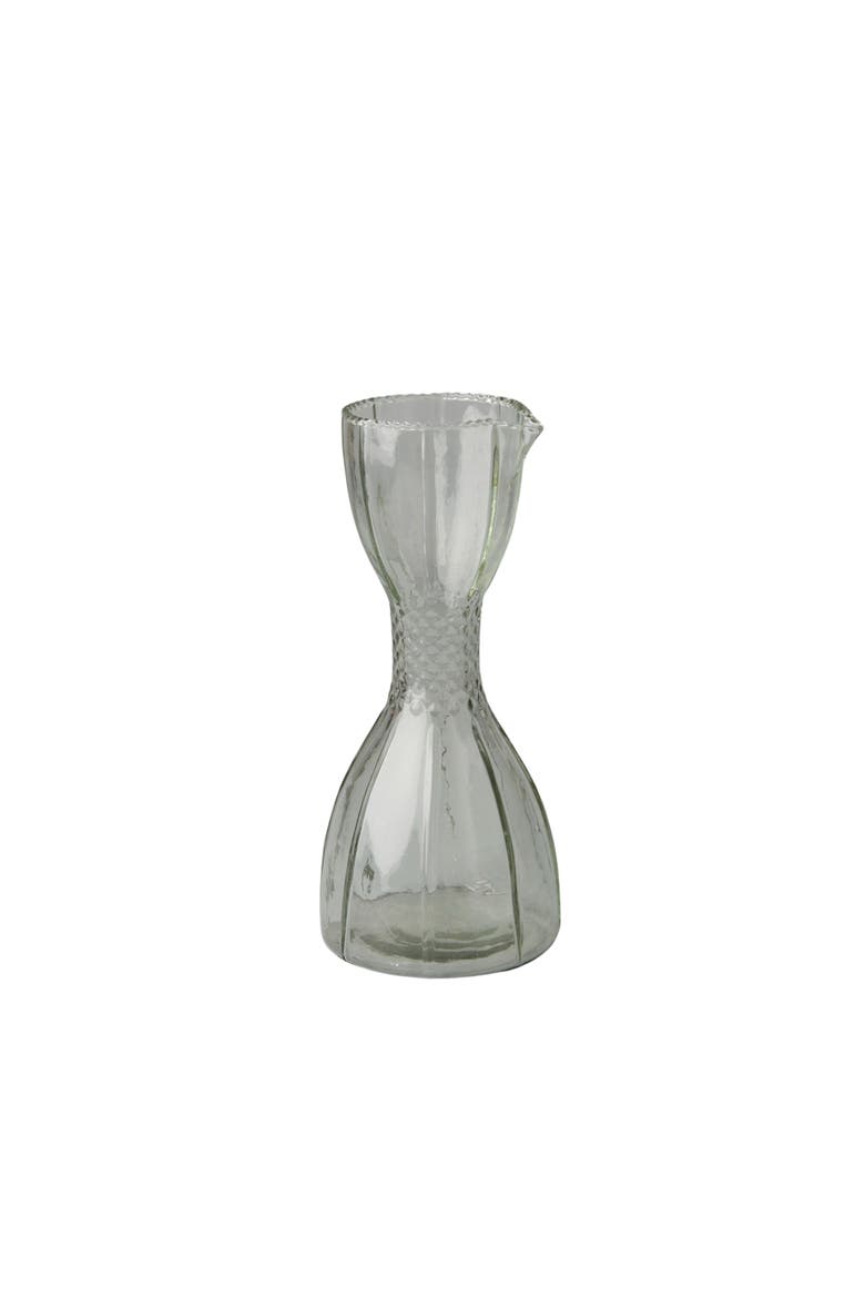 Ruffle Glass Bell Carafe, Main, color, Clear