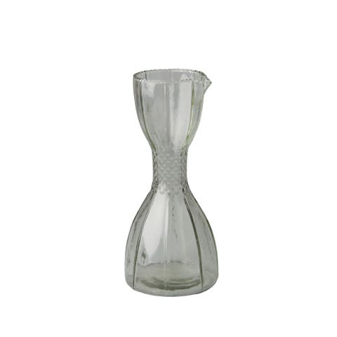 Ruffle Glass Bell Carafe