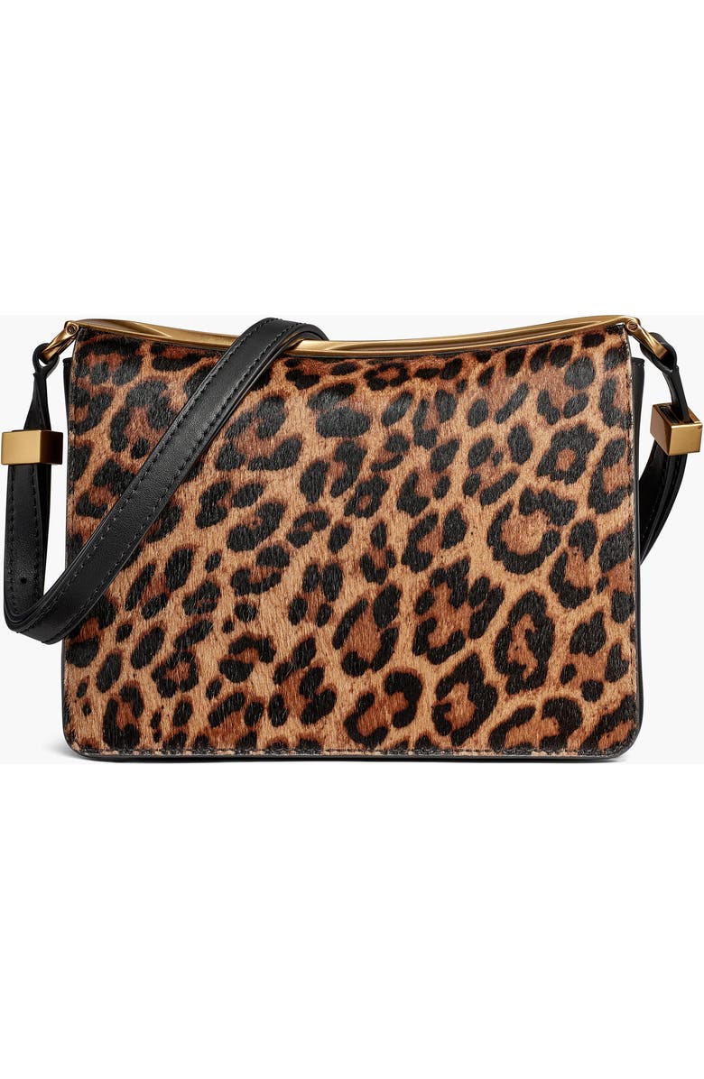 Donna Karan New York Jericho Leopard Shoulder, Main, color, Black/Leopard