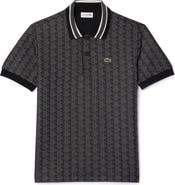 Lacoste Monogram Jacquard Polo