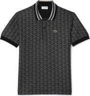 Lacoste Monogram Jacquard Polo