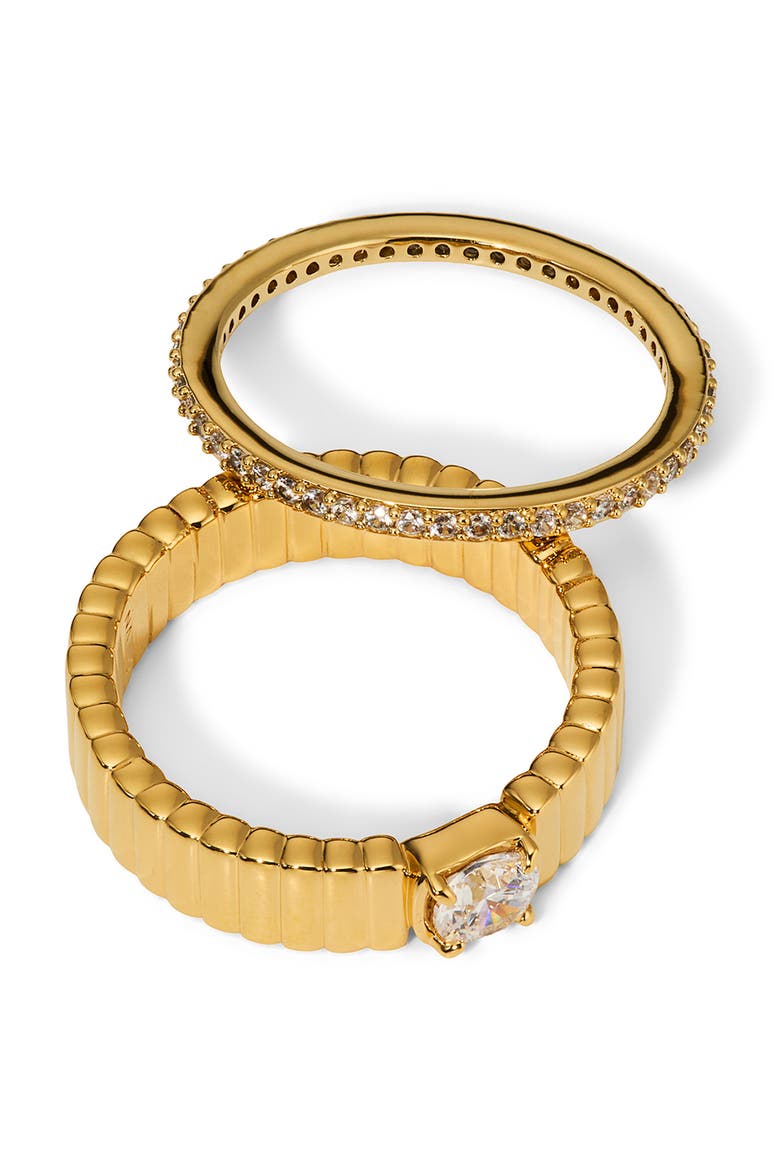 Delancey Set of 2 Rings, Alternate, color, GOLD