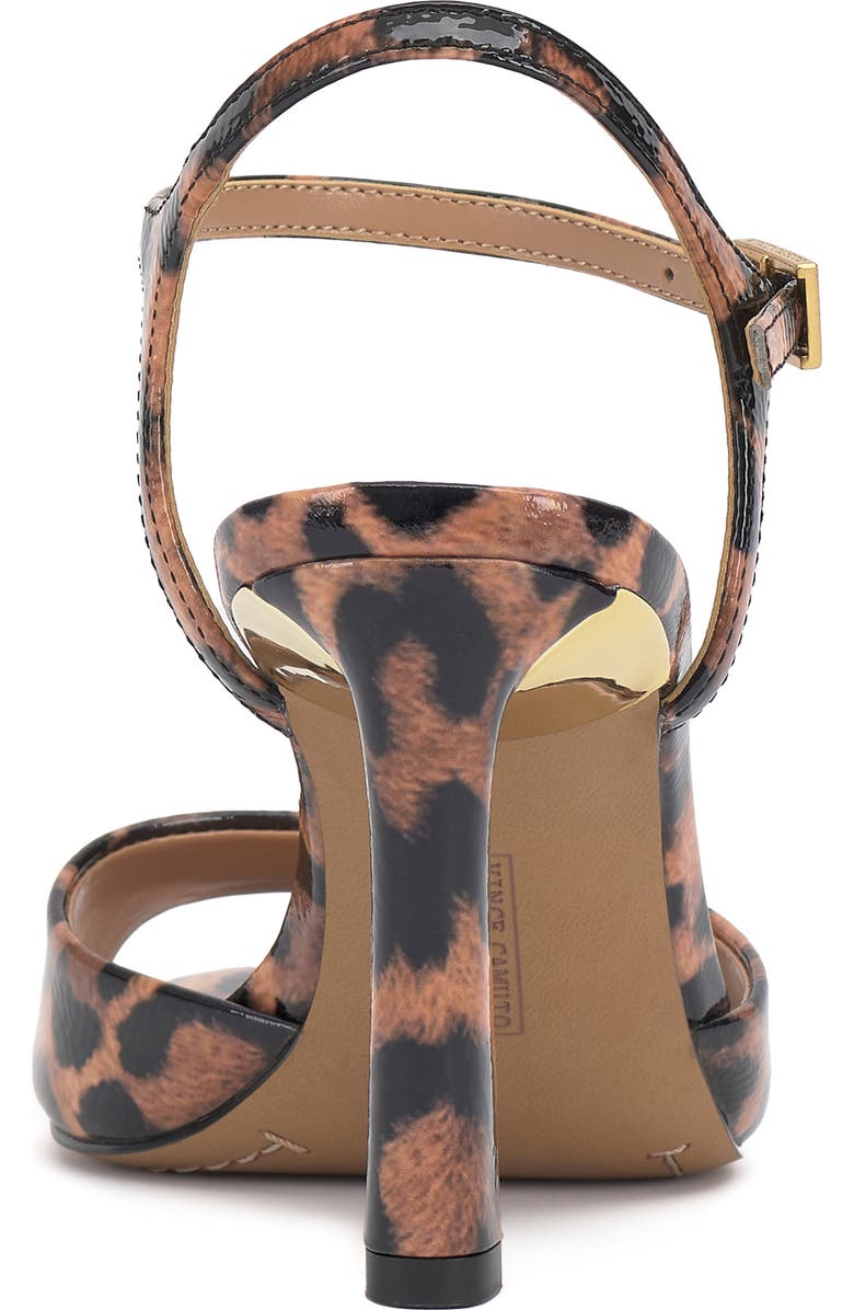 Vince Camuto Lilah Ankle Strap Sandal, Alternate, color, Black/ Natural