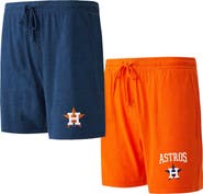 CONCEPTS SPORT Men's Concepts Sport Navy/Orange Houston Astros Two-Pack Meter Sleep Shorts