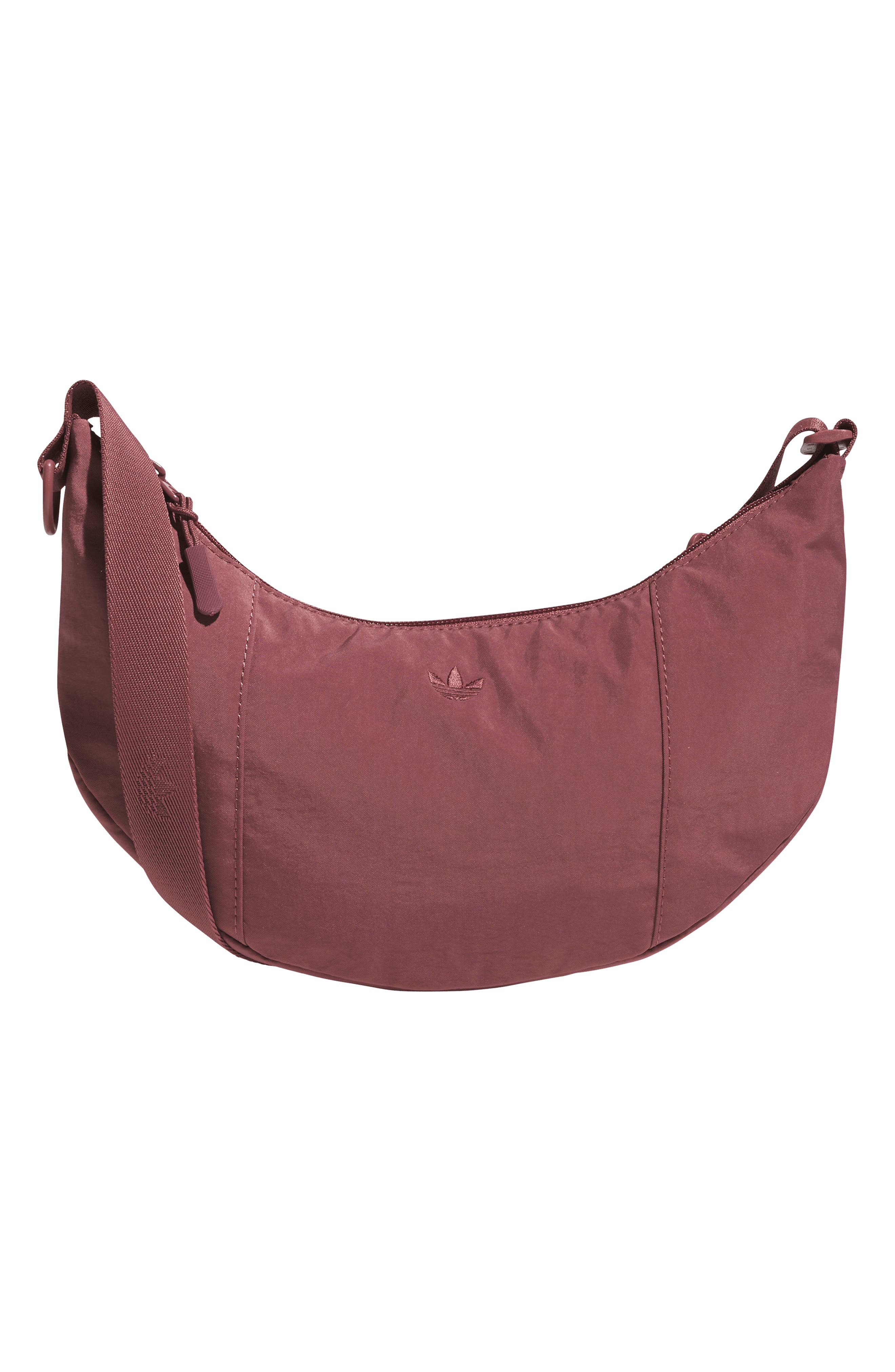 Mini Crescent Crossbody Bag, Main, color, QUIET CRIMSON PURPLE