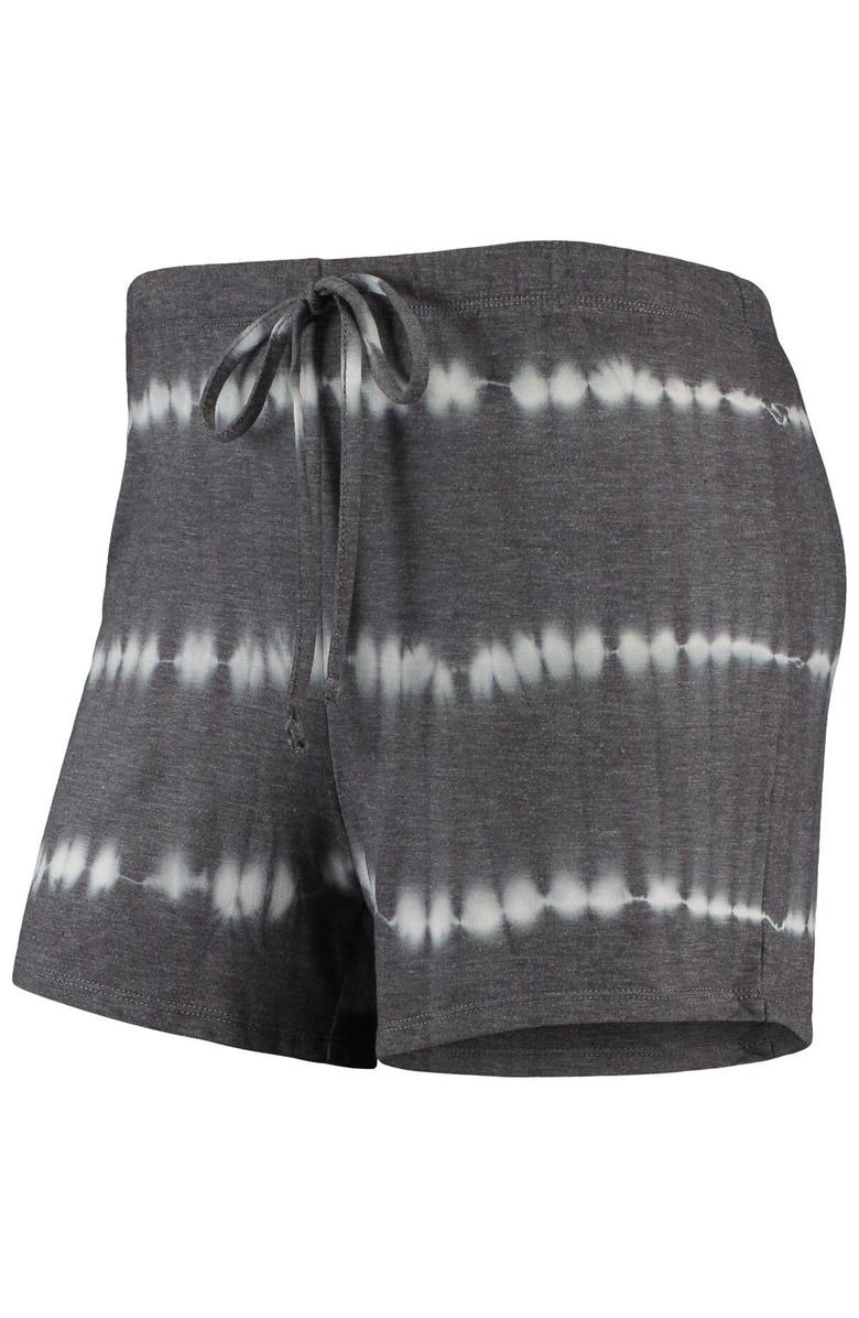 GAMEDAY COUTURE Women's Gameday Couture Heathered Charcoal North Carolina Tar Heels All About Stripes Tri-Blend Long Sleeve T-Shirt & Shorts Set, Alternate, color, 