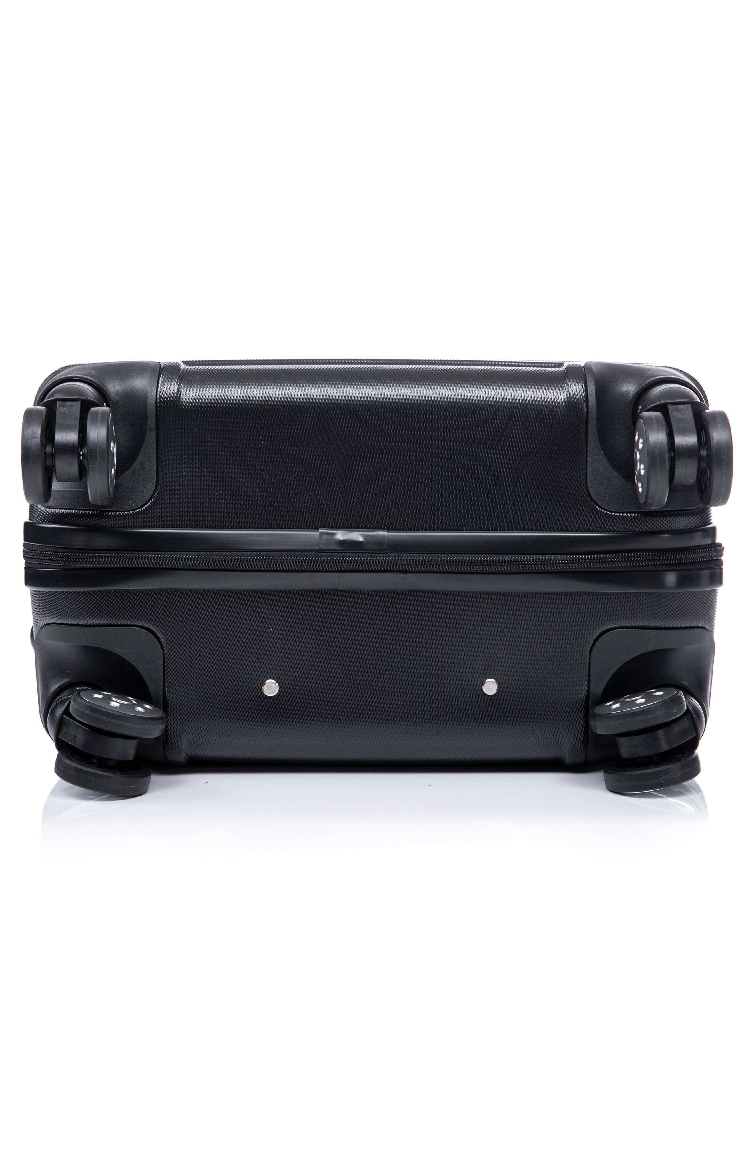 TUCCI Carravia Hardshell 3-Piece Spinner Luggage Set, Alternate, color, Black