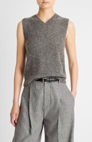 Vince Donegal Boiled Cashmere Sweater Vest
