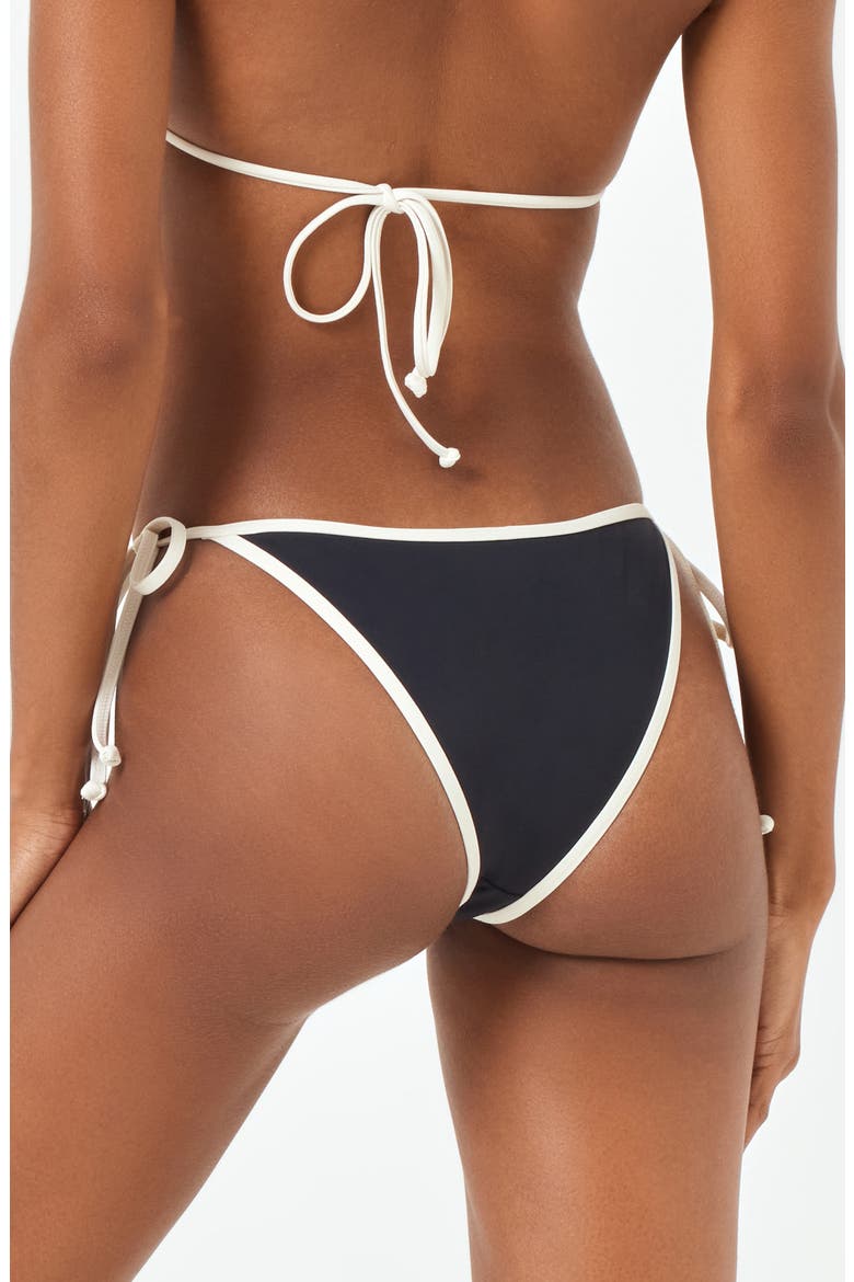 Levy Classic Bikini Bottoms, Alternate, color, BLACK/ CREAM