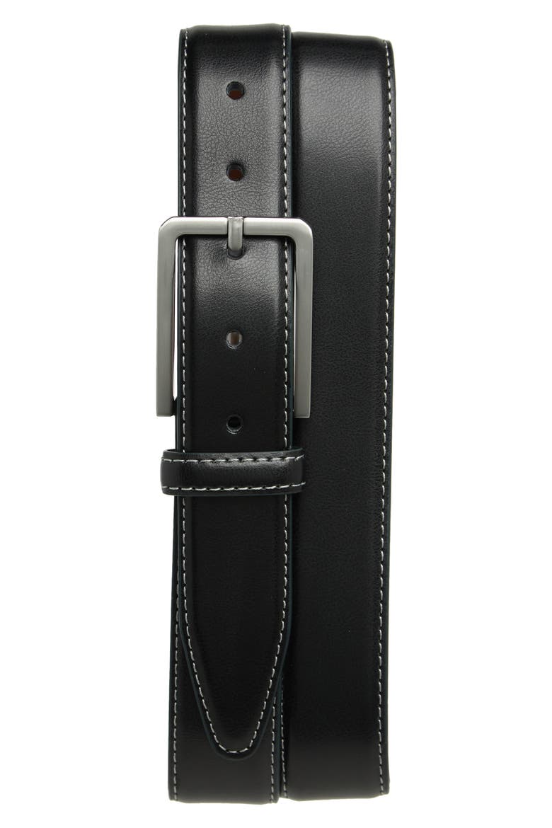 Casual Buckle Belt, Main, color, BLACK