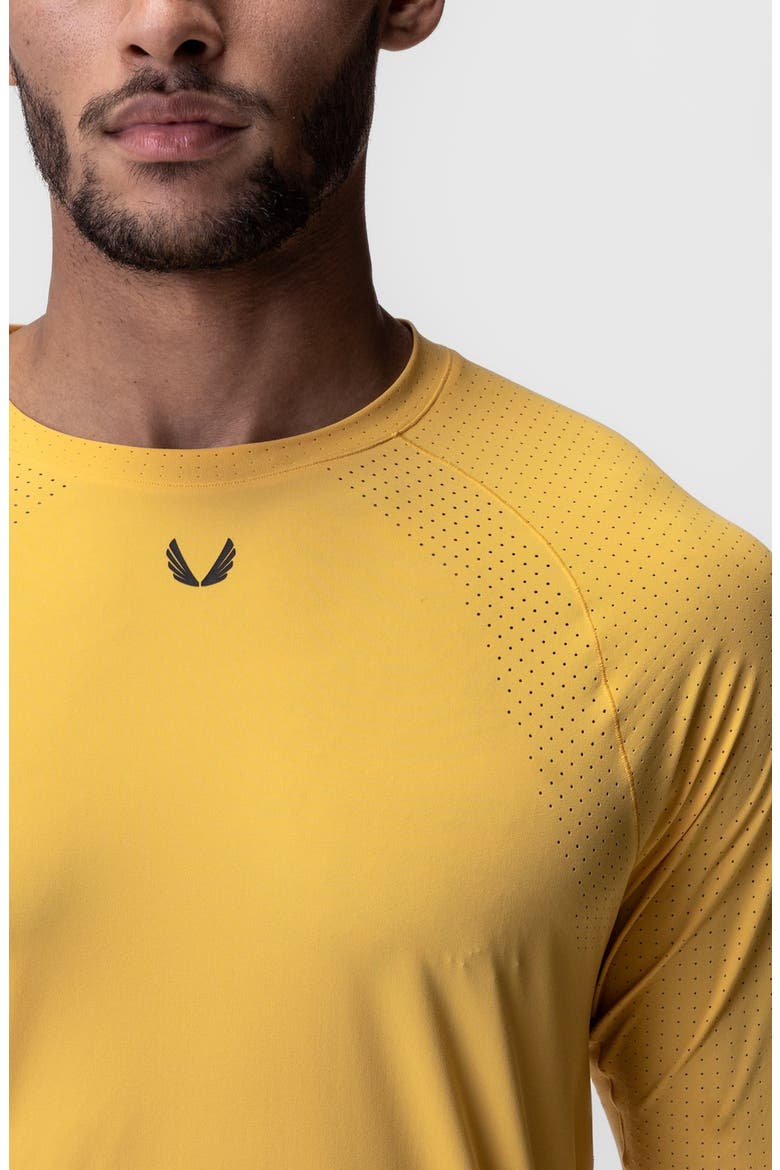 Laser Vent Established Long Sleeve Shirt, Alternate, color, Amber