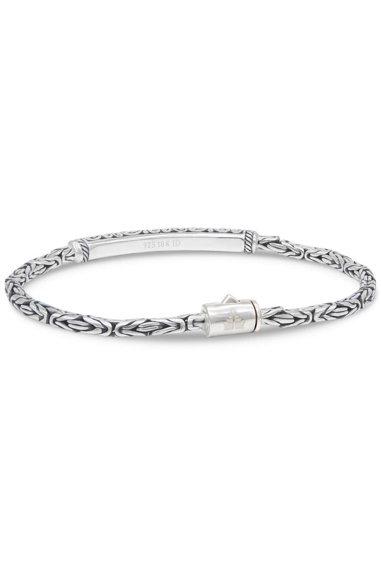 DEVATA Bali Filigree with Borobudur Chain Bracelet in Sterling Silver and 18K Gold, Alternate, color, Silver, Gold