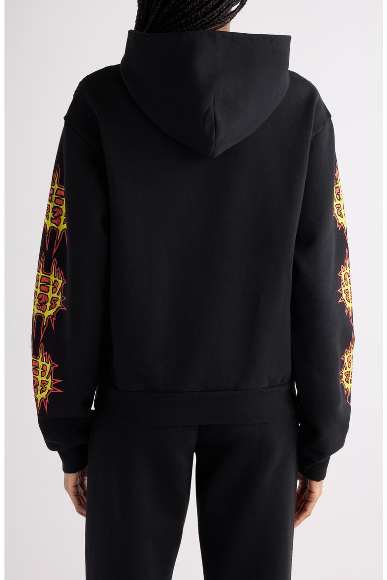 Medium Fit Distressed Sacré Couer Graphic Hoodie, Alternate, color, 1000 BLACK