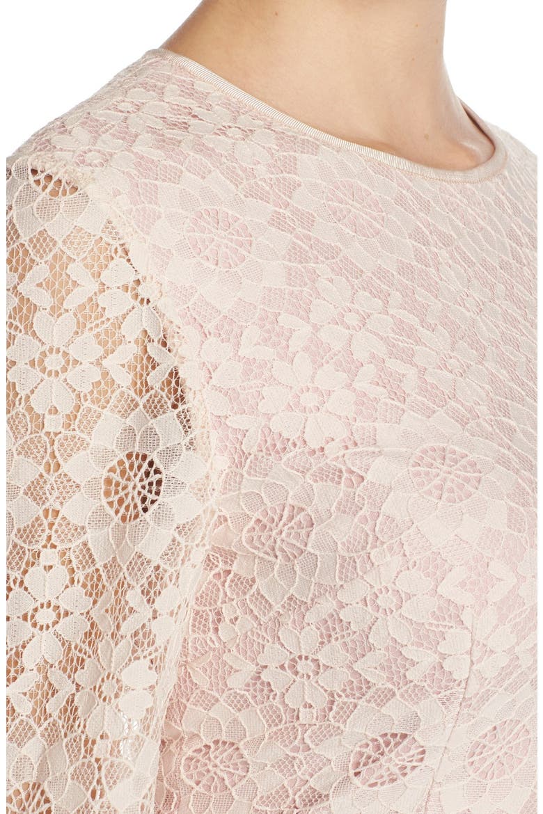 Lace Sheath Dress, Alternate, color, BLUSH
