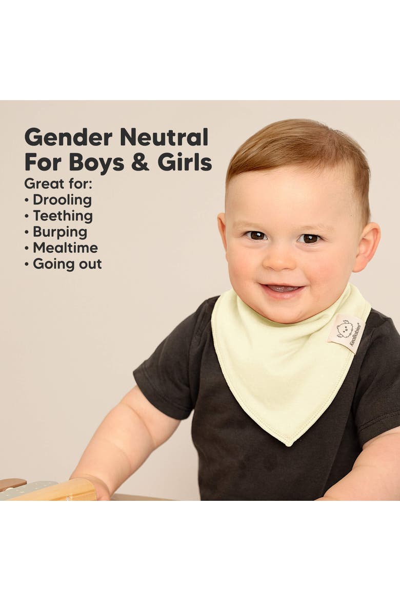 8-Pack Organic Bandana Bibs, Alternate, color, Dew
