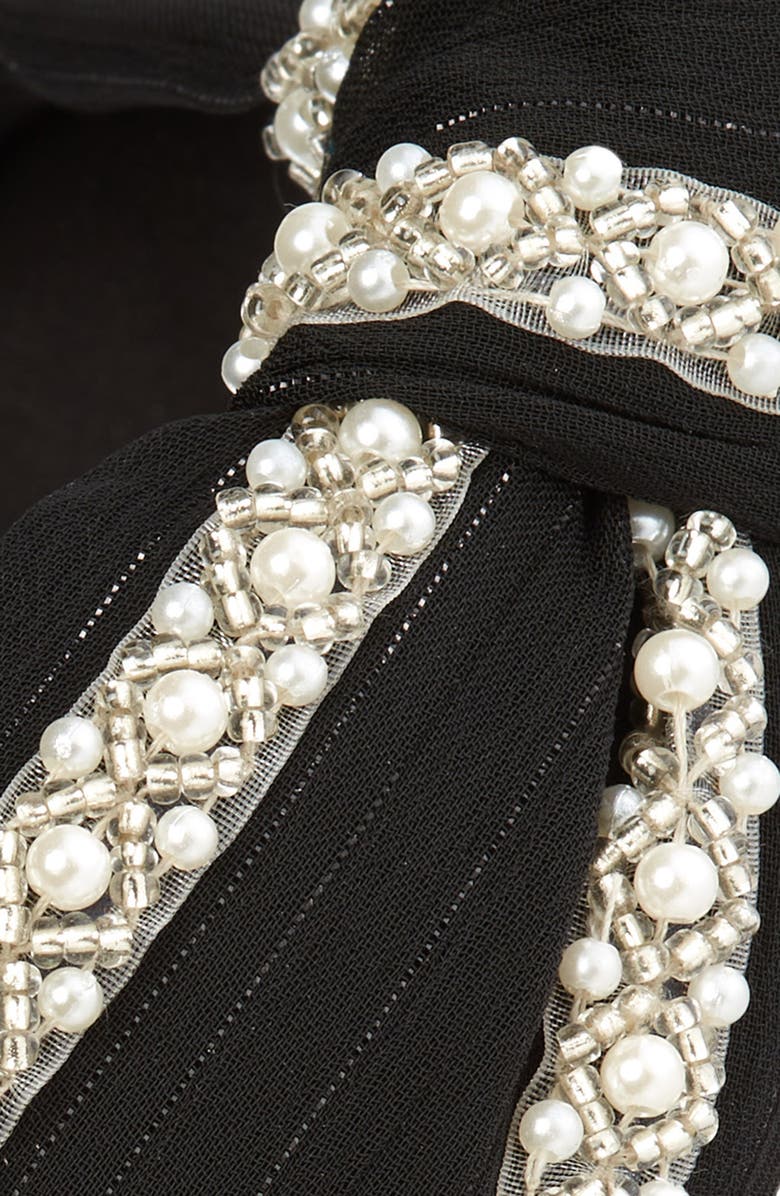 Tasha Imitation Pearl Knotted Headband, Alternate, color, 