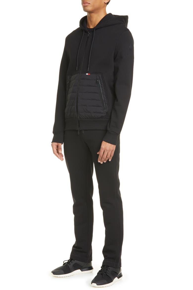 Zip Hoodie, Alternate, color, BLACK
