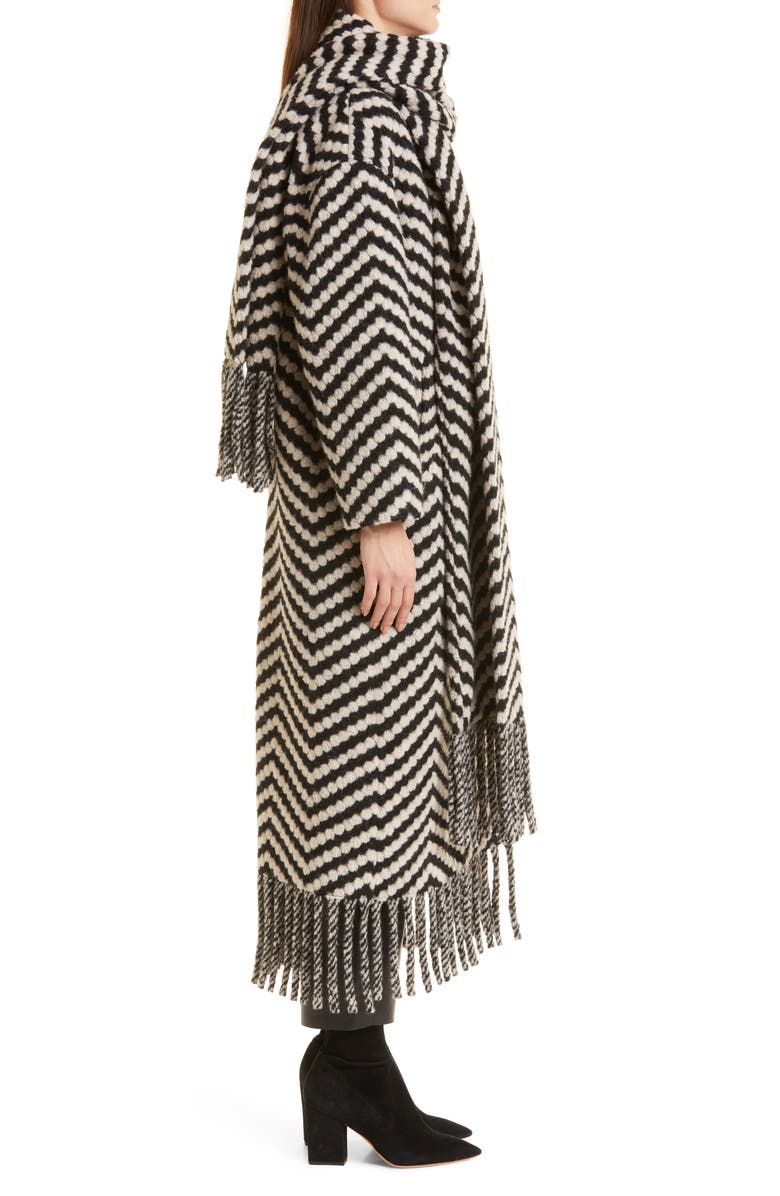 Ted Baker London Jilliya Oversize Twill Knit Scarf Coat, Alternate, color,