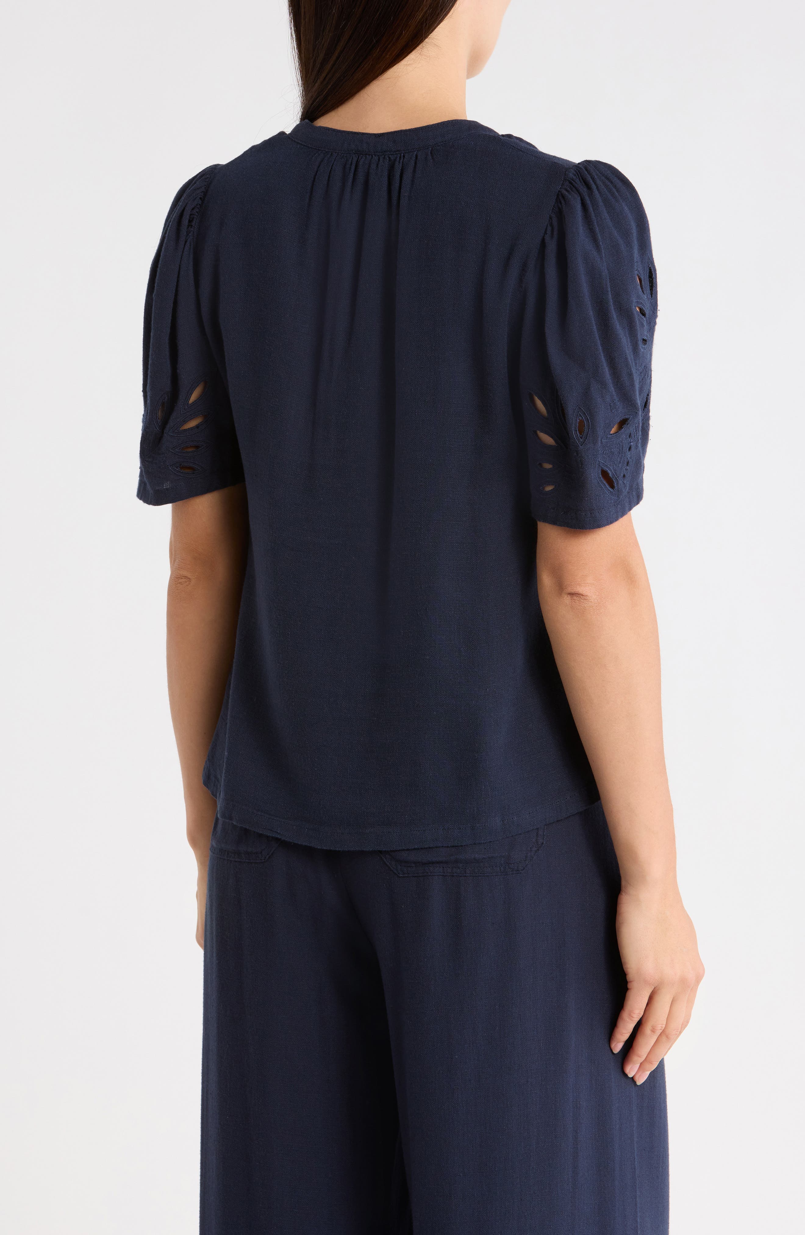 Cayden Embroidered Flutter Top - image 4