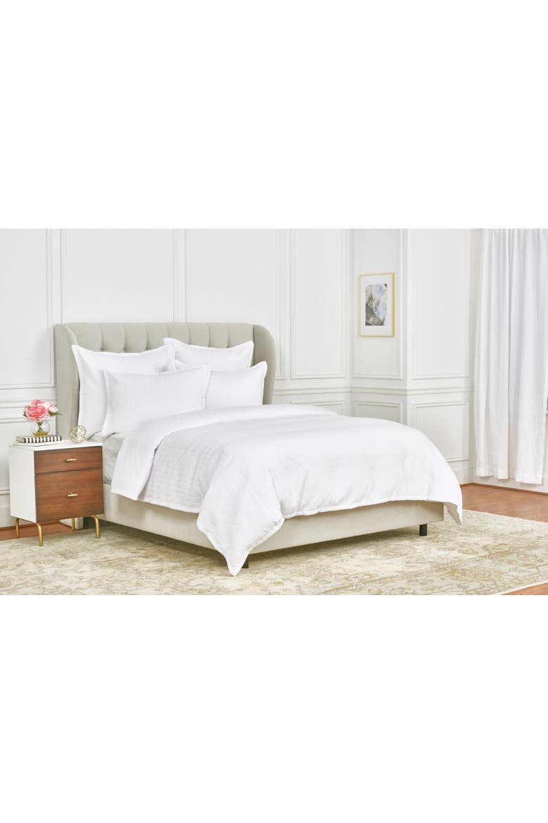 Edin 100% Cotton King Duvet Cover, Main, color, Off-White
