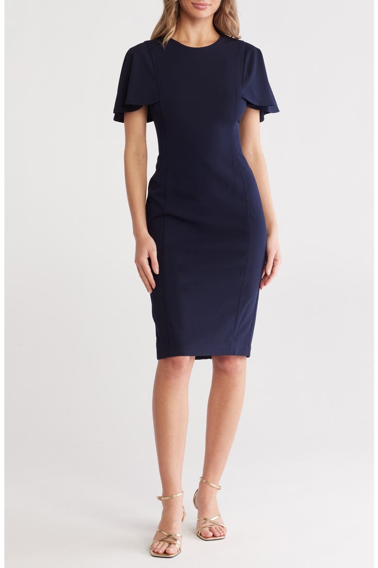 black heels blue dress Zaya Ruched Mini little-black-dress Size:24m Long Sleeve Bodysuit the Peplum Dress brings How to Tape for