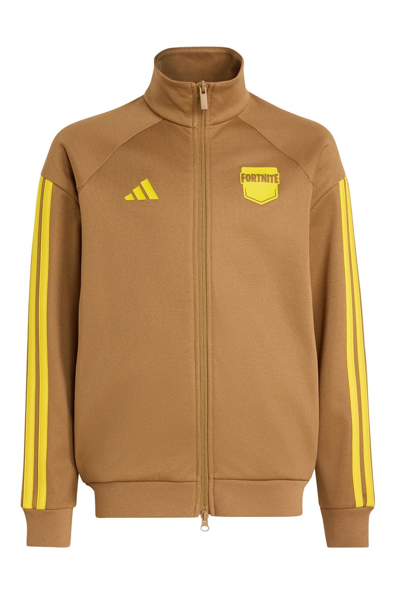 x Fortnite Kids' Track Jacket, Main, color, BROWN DESERT/ YELLOW