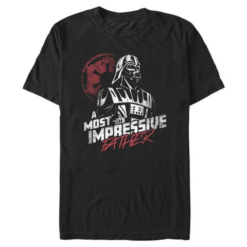 Men's Star Wars A New Hope A Most Impressive Father  Graphic T-Shirt