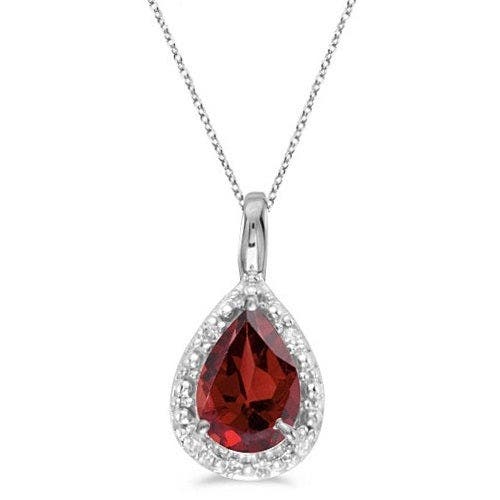 0.85ct, Garnet, White Gold