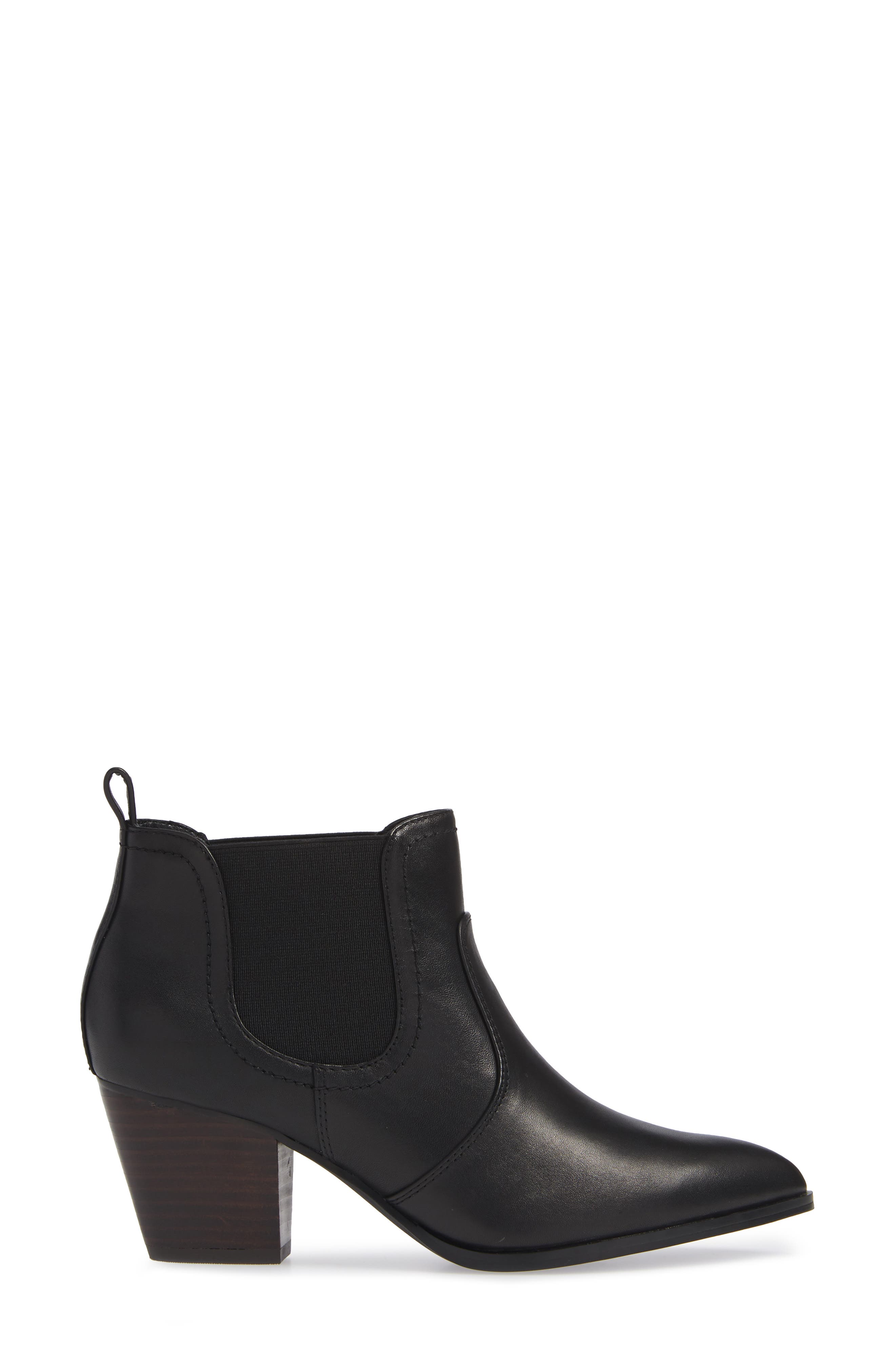 Emerson Chelsea Bootie, Alternate, color, BLACK LEATHER