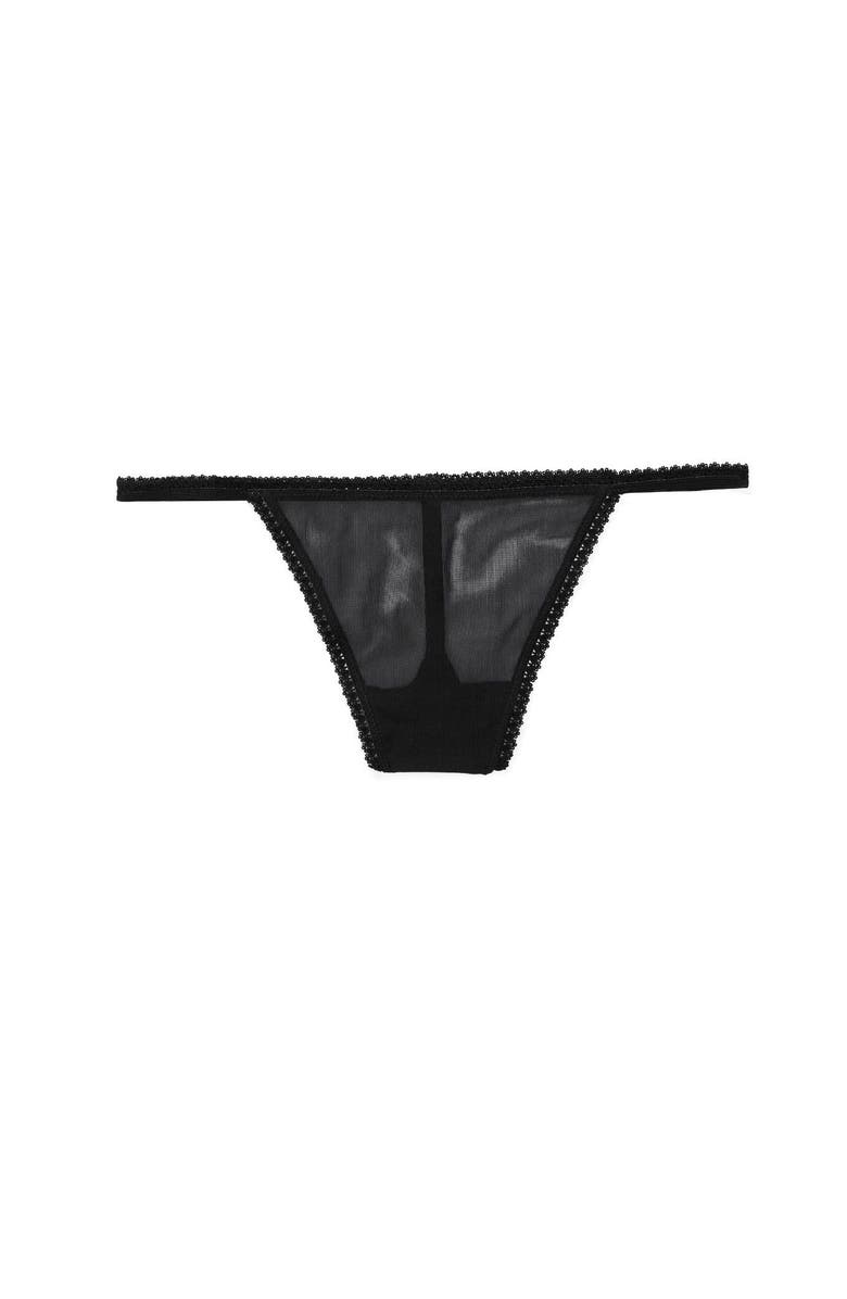 Adore Me Andra Thong Panties, Alternate, color, Black
