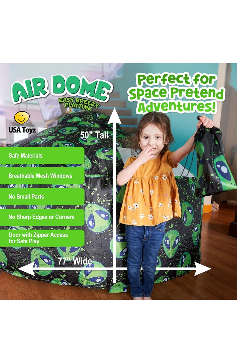 USA Toyz Air Dome Alien Pop Up Tent for Kids - Black, Alternate, color,