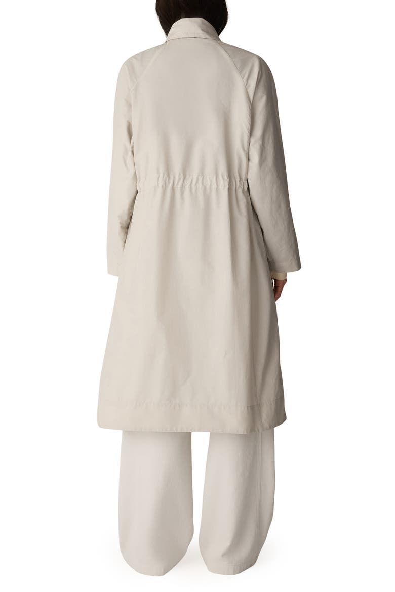 High Drape Neck Coat, Alternate, color, PALE STRIPE