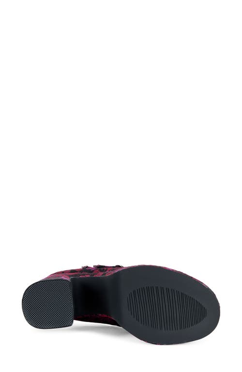 Azalea Wang Sprout Ankle Strap Platform Pump In Animal Print