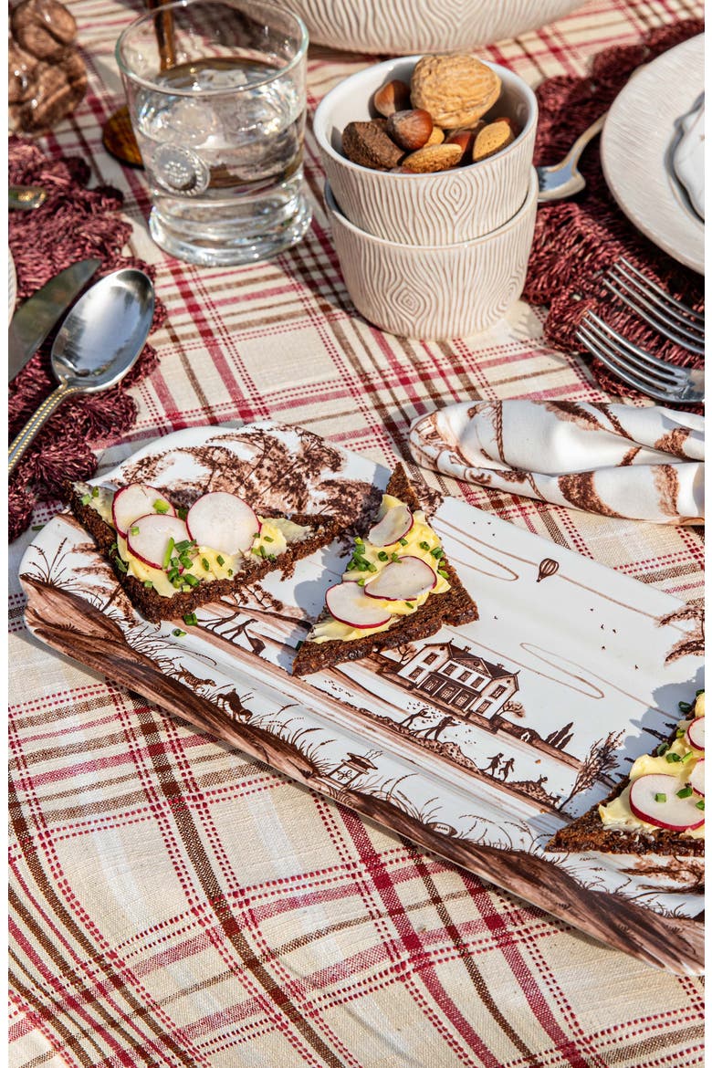 Country Estate Harvest Hostess Tray, Alternate, color, SEPIA