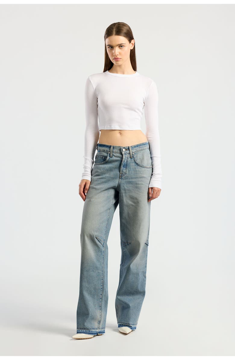 COTTON CITIZEN Verona Crop Shirt, Alternate, color, White