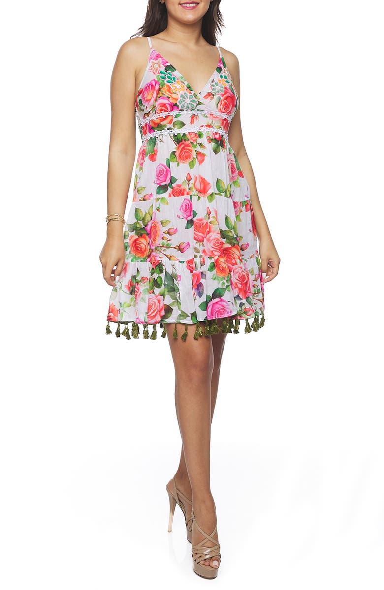 RANEES Lace Minidress, Main, color, White