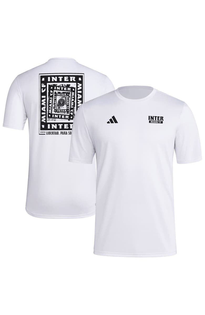 adidas Men's adidas White Inter Miami CF Local Wrap T-Shirt, Main, color, White