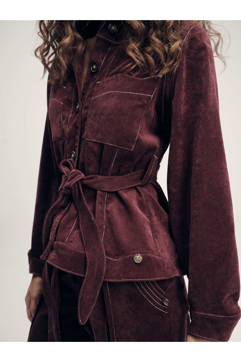 Zaharian Jacket, Alternate, color, Burgundy