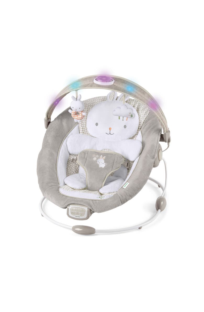 INGENUITY InLighten Baby Bouncer Seat with Light Up Toy Bar, Main, color, Twinkle Tails